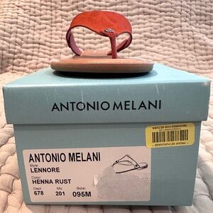 ANTONIO MELANI Henna Rust Sandals (NEW)